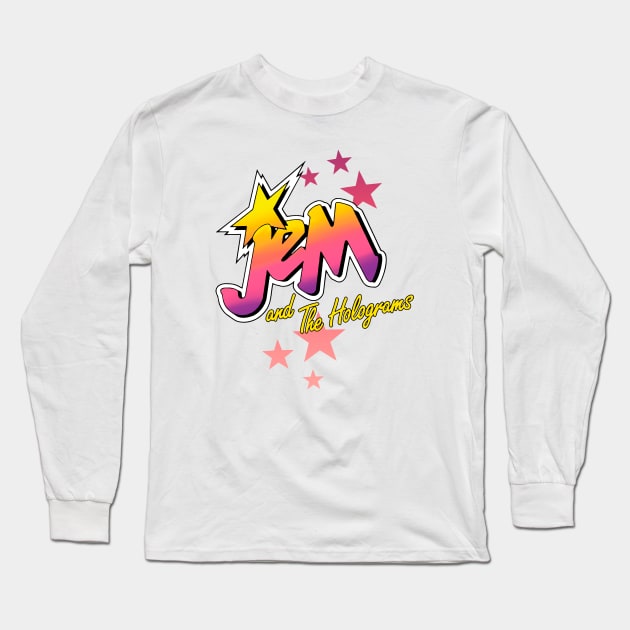 Jem and The holograms logo Long Sleeve T-Shirt by OniSide